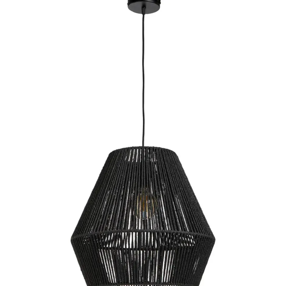 Pendel hanglamp zwart met schroefdraad voor kap - E27 - 100 cm