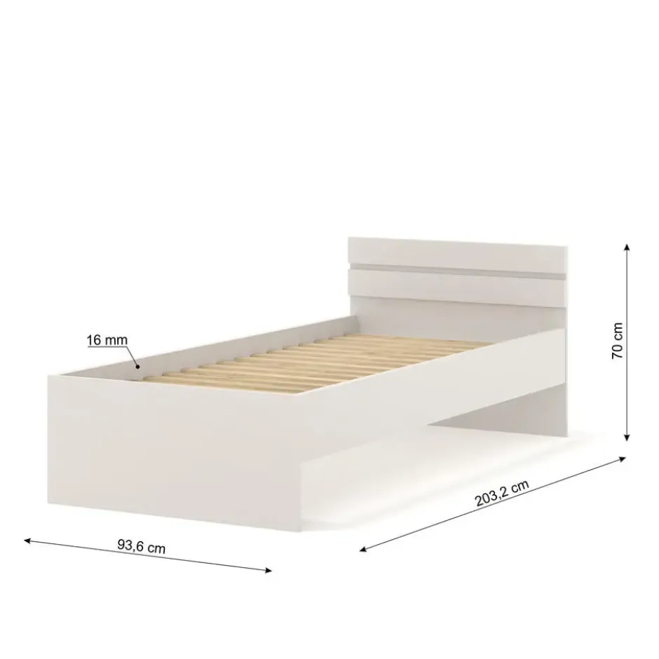 1-persoons bed Maja 90x200 cm - Kashmir