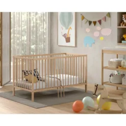 Peuterbed Dino 70x140cm - verstelbaar - dennenhout