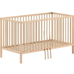 Peuterbed Dino 70x140cm - verstelbaar - dennenhout