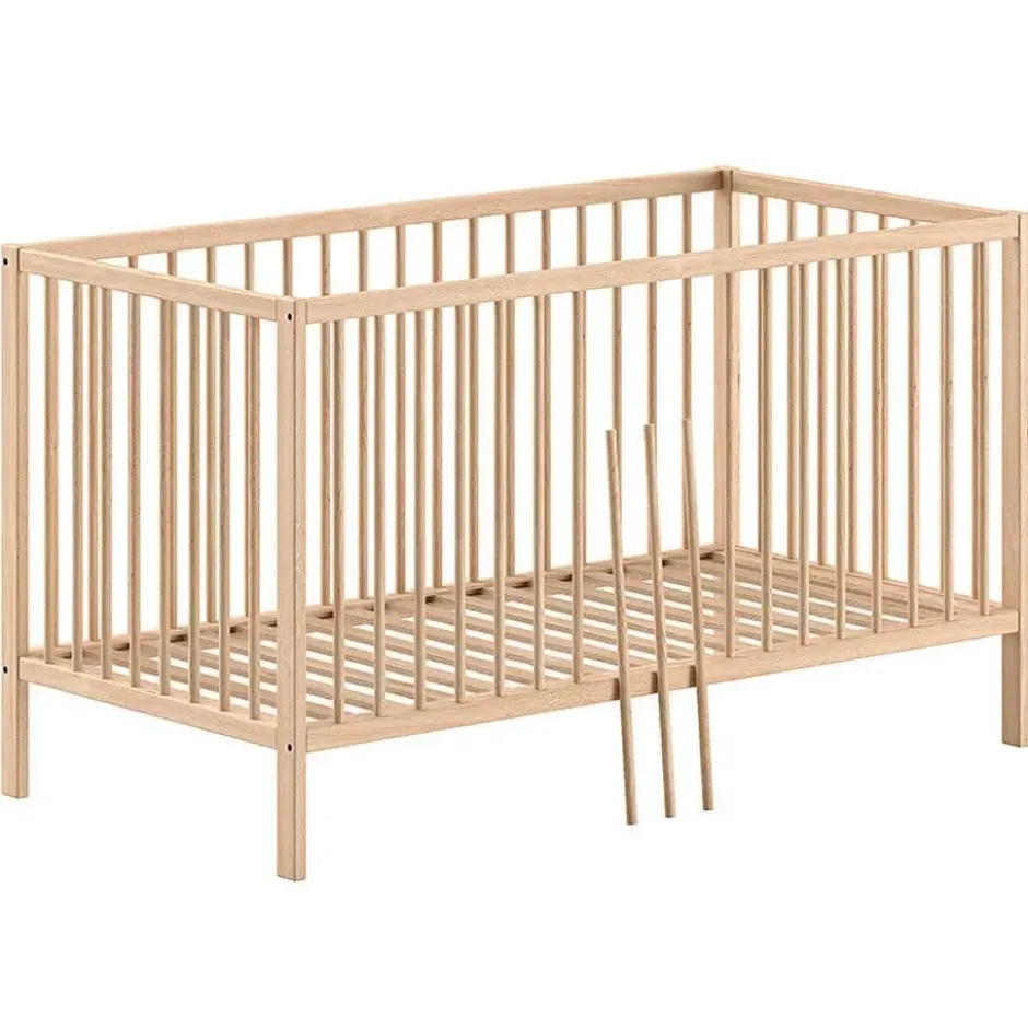 Peuterbed Dino 70x140cm - verstelbaar - dennenhout