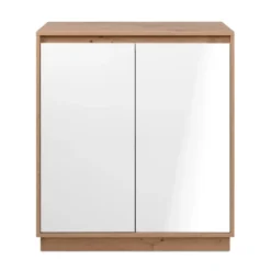 PHOENIX Kleine buffetkast 2 deuren - Ambachtelijk eiken - 40x79x88 cm