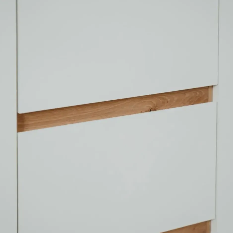 PHOENIX Kleine buffetkast 2 deuren - Ambachtelijk eiken - 40x79x88 cm