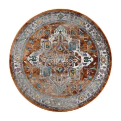Picasso Castana Vintage Rond Vloerkleed Terra / Multi - 240 CM Ø