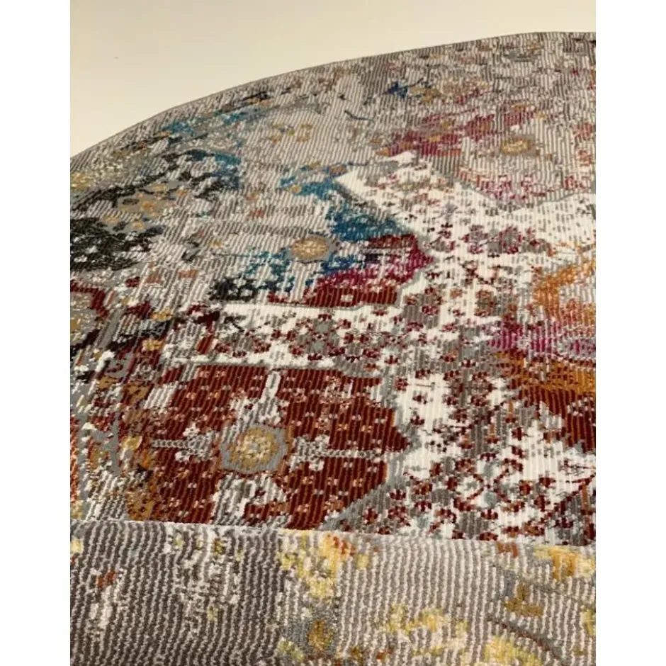 Picasso Feraghan Vintage Rond Vloerkleed Multi / Beige - 200 CM Ø
