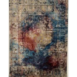 Picasso Heriz Vintage Vloerkleed Multi / Blauw - 160x230 CM