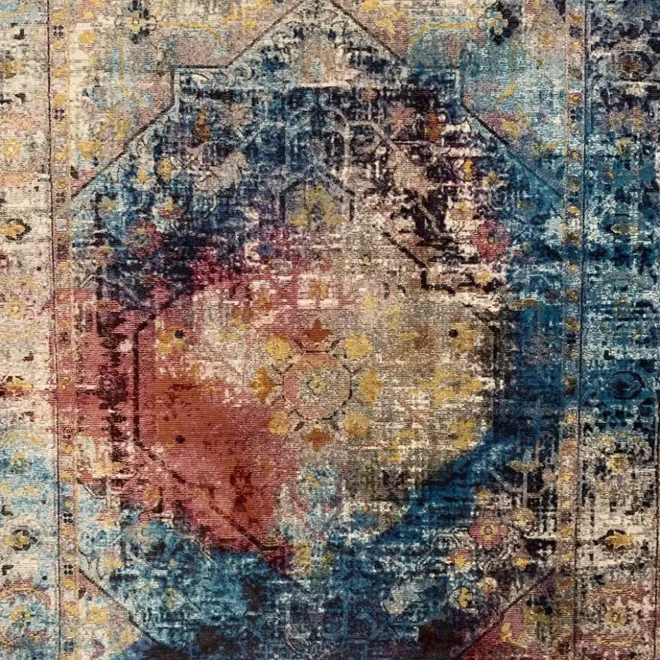 Picasso Heriz Vintage Vloerkleed Multi / Blauw - 160x230 CM