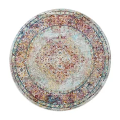 Picasso Keshan Vintage Rond Vloerkleed Multi / Beige - 160 CM Ø
