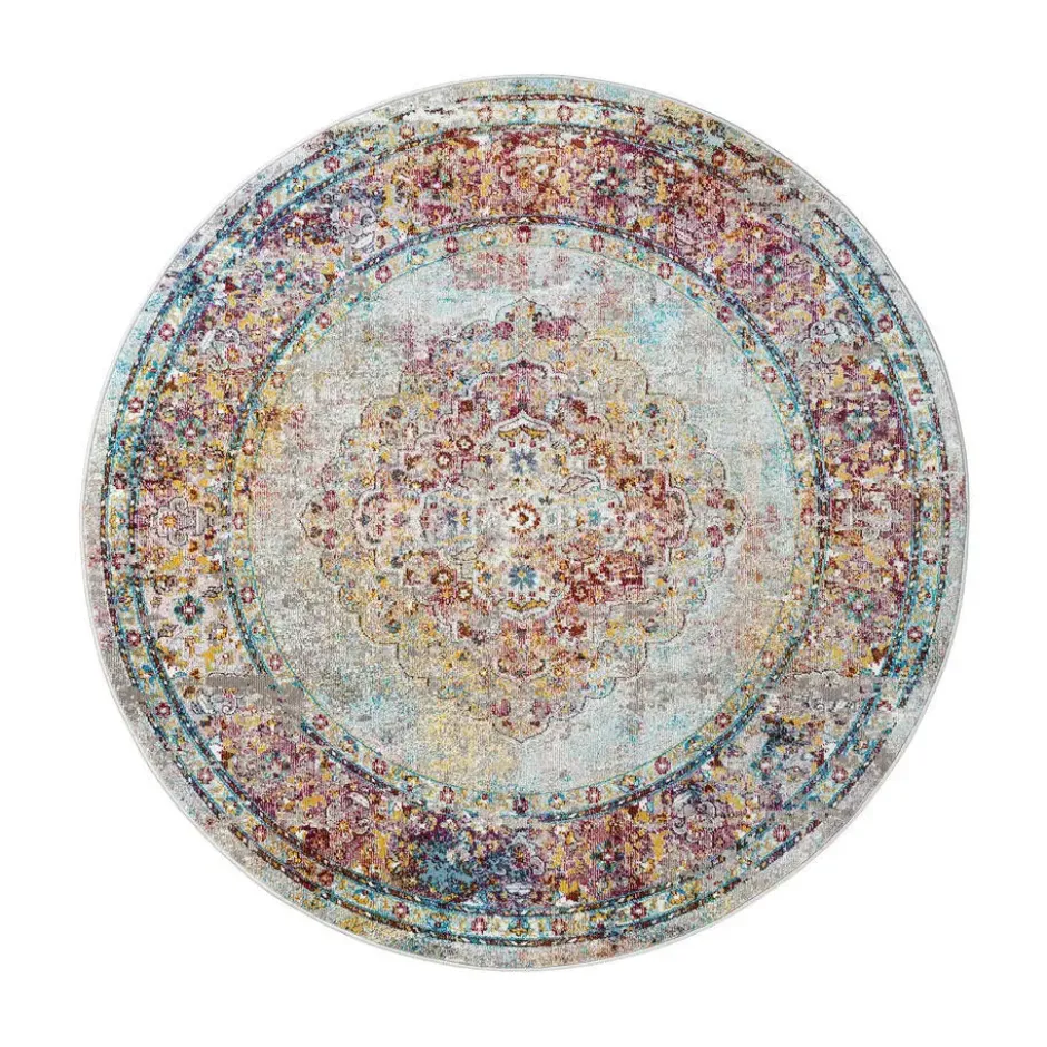 Picasso Keshan Vintage Rond Vloerkleed Multi / Beige - 160 CM Ø
