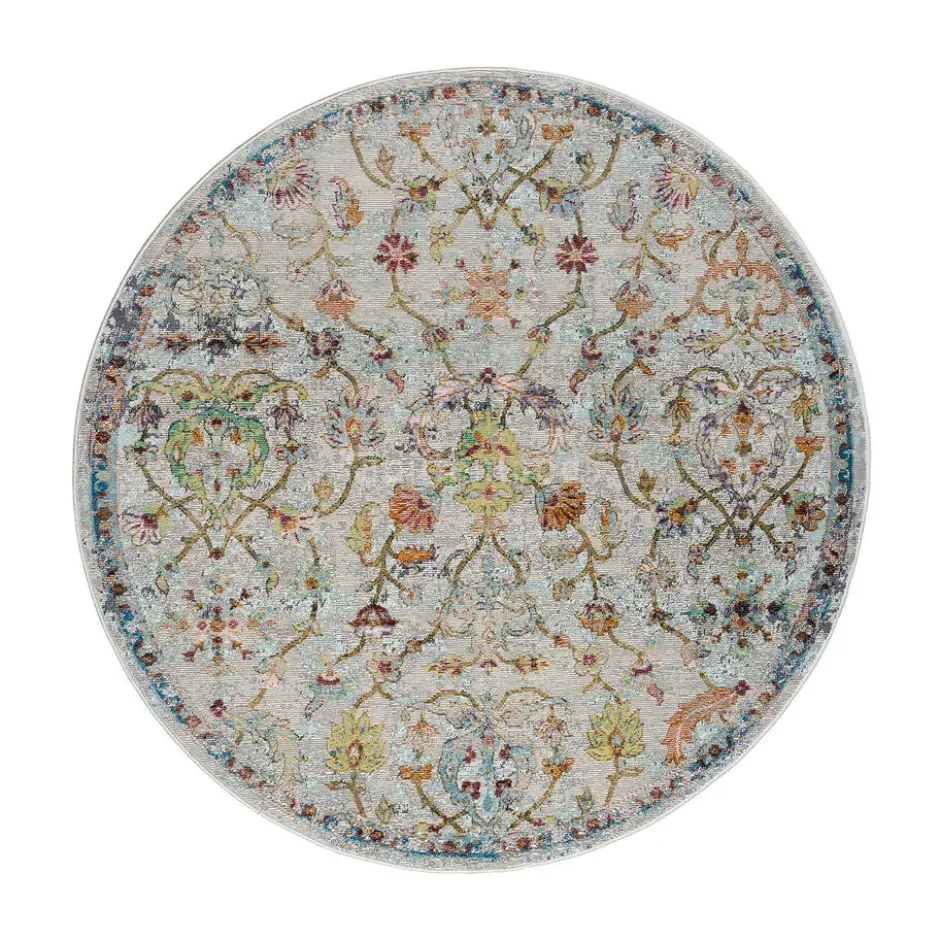 Picasso Sarough Vintage Rond Vloerkleed Creme / Beige - 300 CM Ø