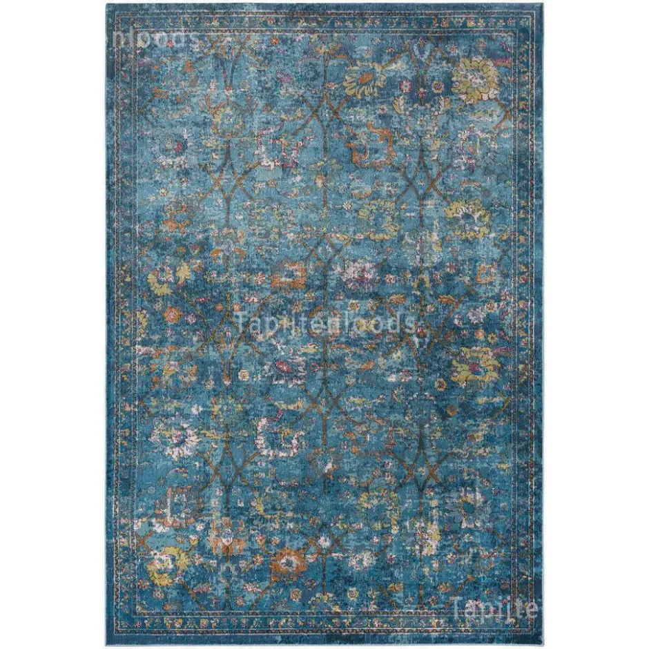 Picasso Sarough Vintage Vloerkleed Blauw - 200x290 CM