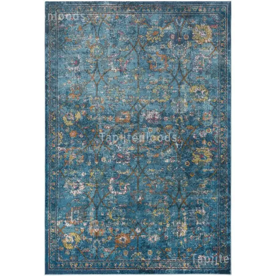 Picasso Sarough Vintage Vloerkleed Blauw - 200x290 CM