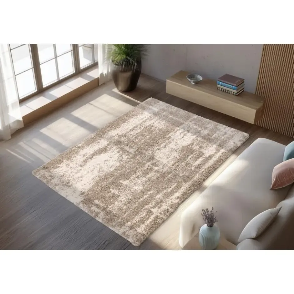 Pierre Cardin Vloerkleed MIrage - Hoogpolig beige 160x230 cm
