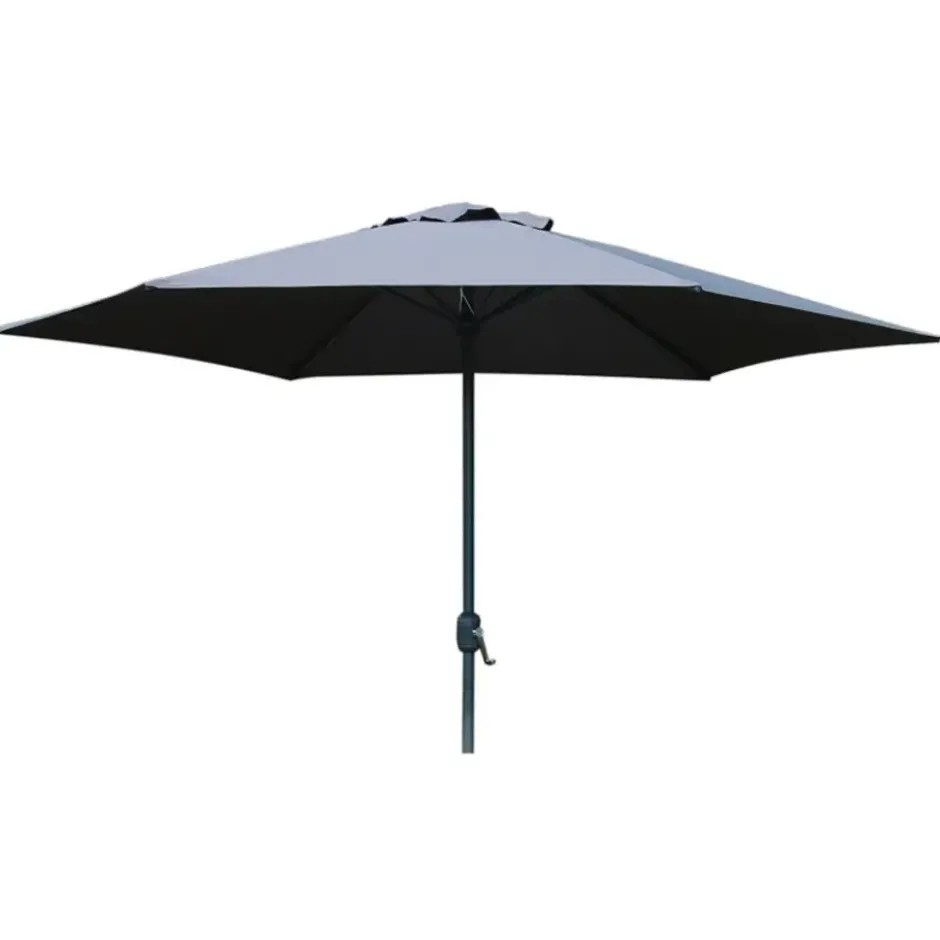 PimXL Luxe 6-ribs Parasol - Ø300cm - Antraciet