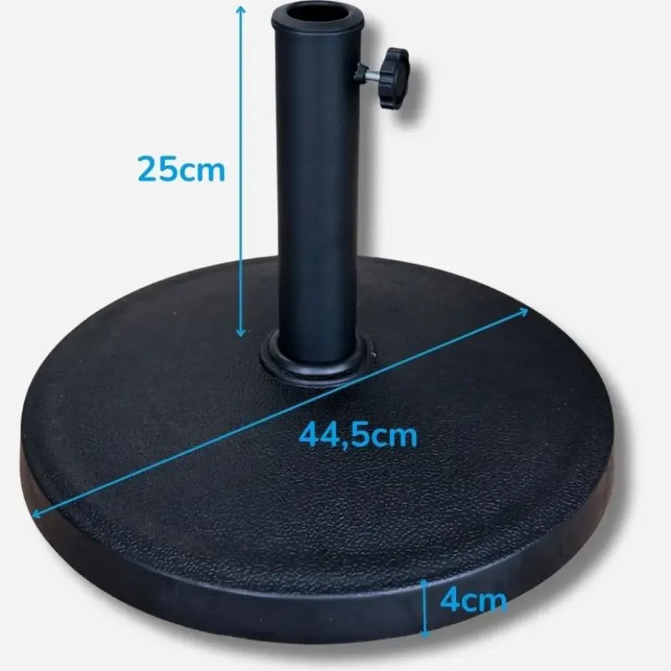 PimXL Parasolvoet rond - Ø 44,5 cm - 12kg