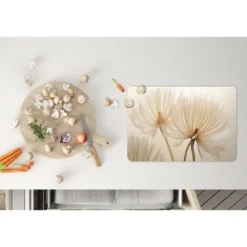Placemat 6 stuks 45x30 cm Bloemen - Beige - Natuur