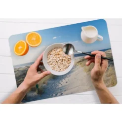 Placemat 6 stuks 45x30 cm Duin - Meeuw - Strand - Zee - Zon