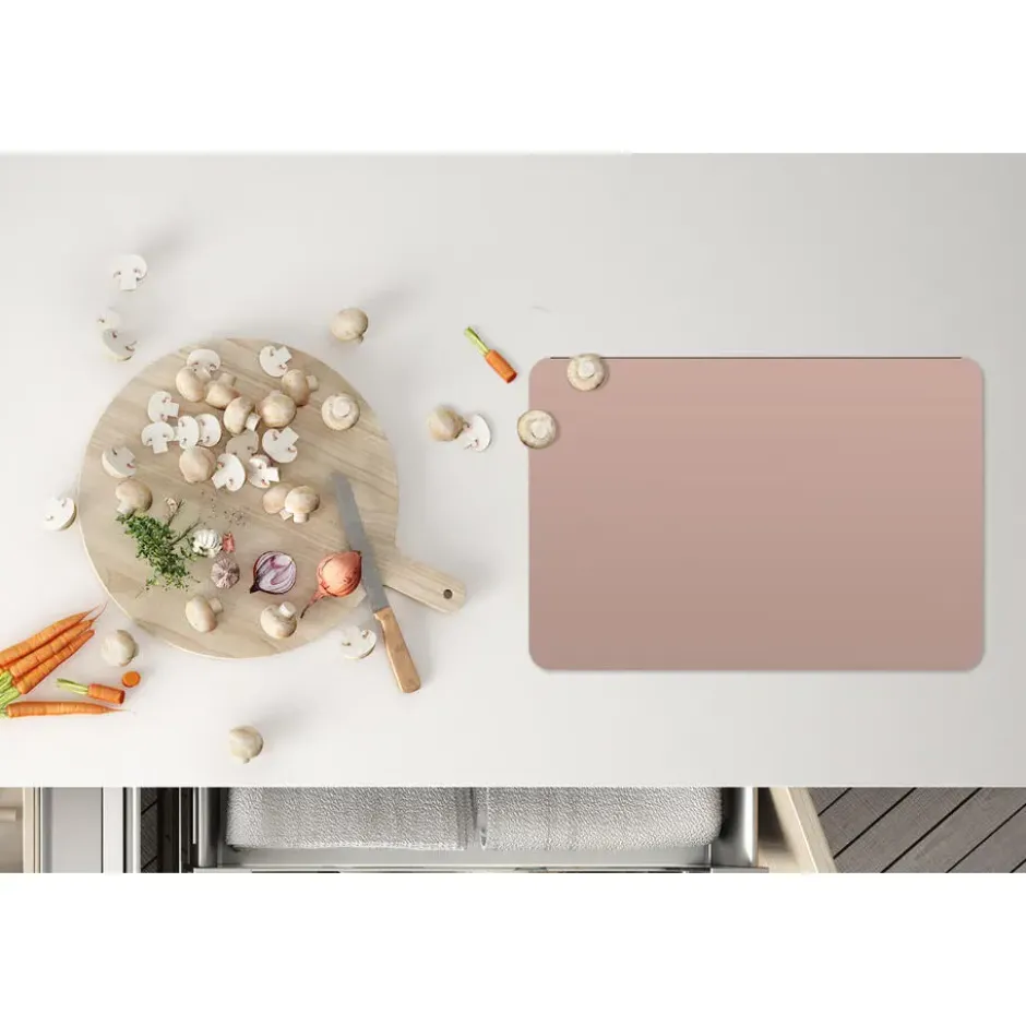 Placemat 6 stuks 45x30 cm Roze - Palet - Oud - Effen - Oudroze