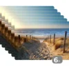 Placemat 6 stuks 45x30 cm Strand - Zee - Nederland - Duinen - Zon