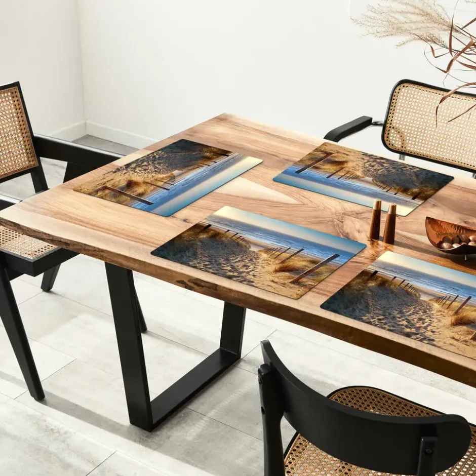 Placemat 6 stuks 45x30 cm Strand - Zee - Nederland - Duinen - Zon