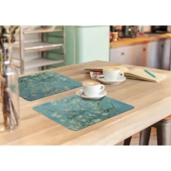 Placemat 6 stuks 45x30 cm Van Gogh - Amandelbloesem - Oude meesters - Kunst -