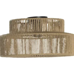Plafonniere Willow - naturel papier - E27 - 18xØ35 cm