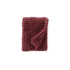 Plaid Burgundy Stof - 170x130cm - Kate