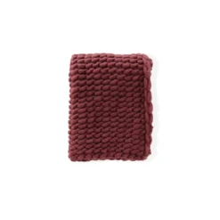 Plaid Burgundy Stof - 170x130cm - Kate
