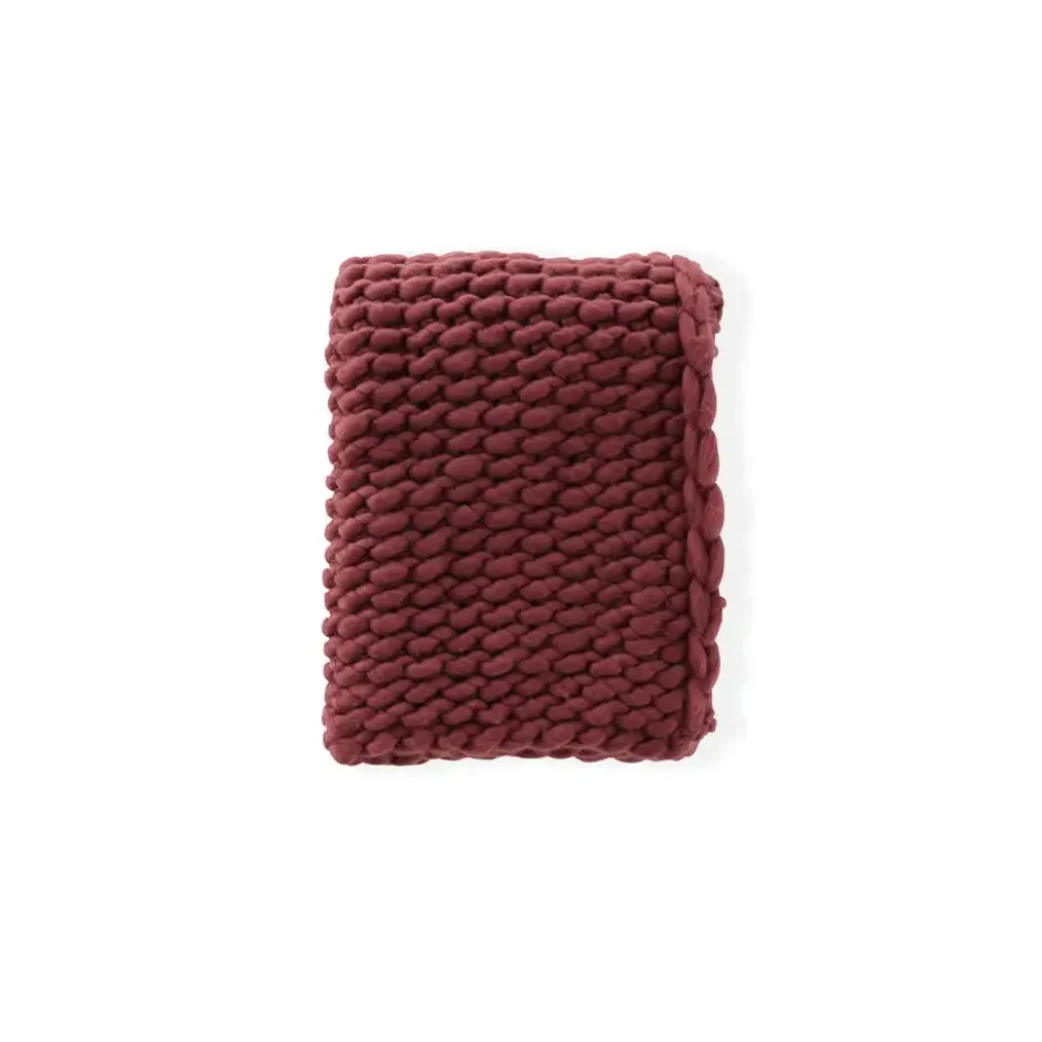 Plaid Burgundy Stof - 170x130cm - Kate
