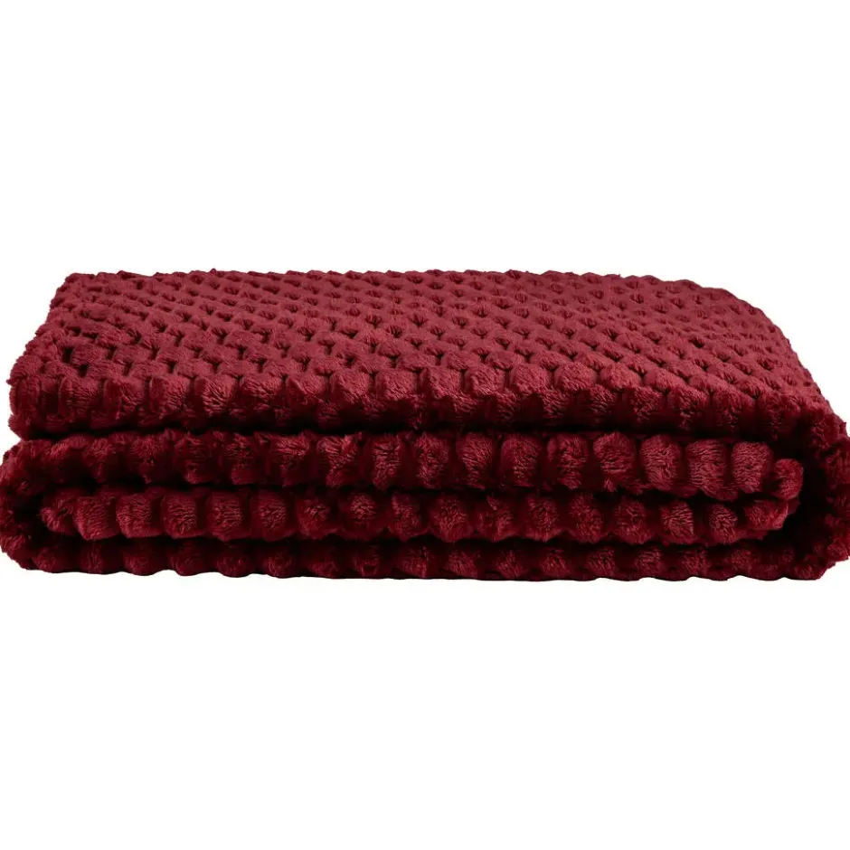 Plaid Cynthia - bordeaux - 150x200 cm