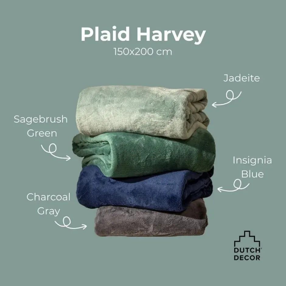 Plaid Harvey - Sagebrush Green - 150x200 cm