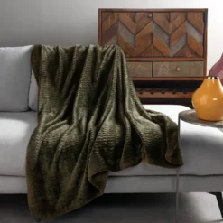 Plaid Mara - Military Olive - 150x200 cm