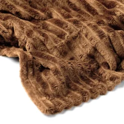 Plaid Marthy - Tobacco Brown - 140x180 cm