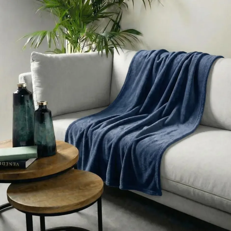 Plaid Owen - Insignia Blue - 130x160 cm