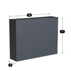 Plantenbak horeca - 100 x 25 x 77 cm - Antraciet