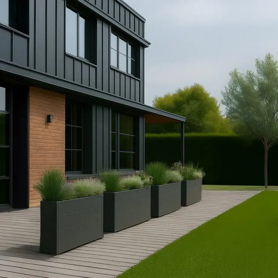 Plantenbak horeca - 100 x 25 x 77 cm - Antraciet