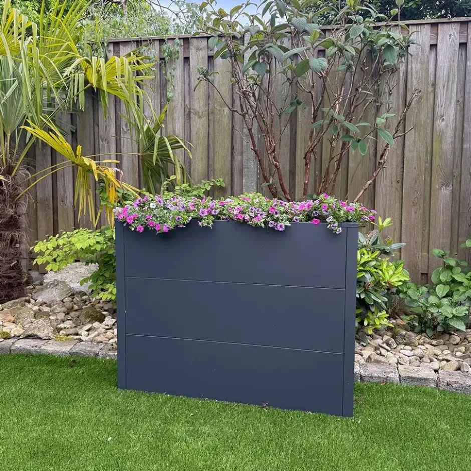 Plantenbak - 100 x 25 x 52 cm - Antraciet