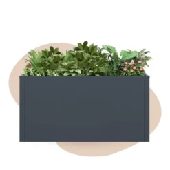 Plantenbak - 100 x 25 x 52 cm - Antraciet