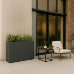 Plantenbak - 100 x 25 x 77 cm - Antraciet