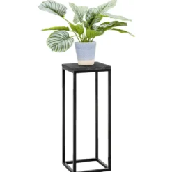 Plantentafel Gijs - zwart - 79x30x30 cm