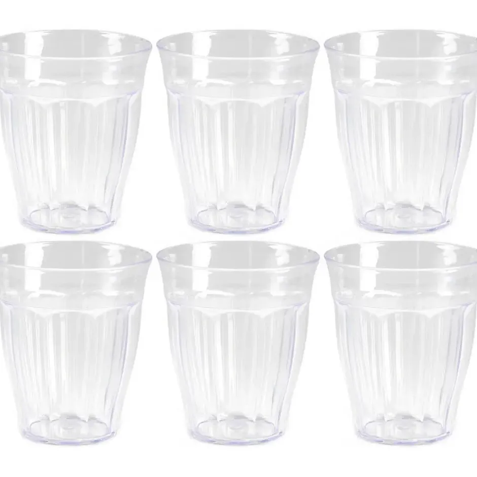 PlasticForte Drinkglazen/waterglazen Picardie - 12x - kunststof