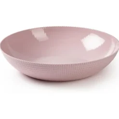 PlasticForte - Fruitschaal - kunststof - oud roze - D30 cm