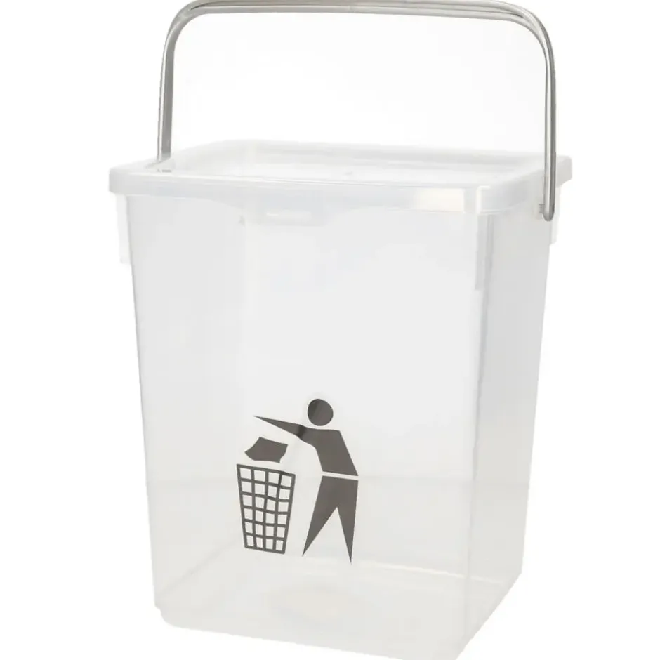 Plasticforte Gft afvalbakje - 5L - afsluitbaar - 20 x 17 x 23 cm