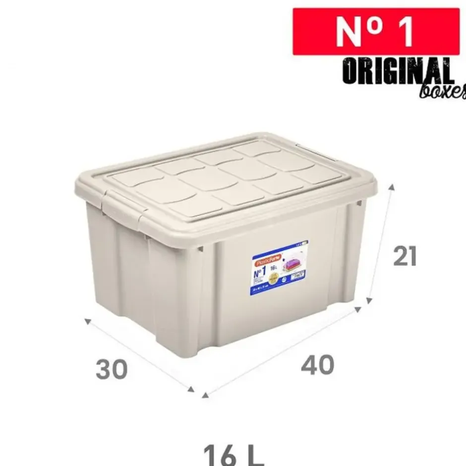 Plasticforte Multi Storage Opslagbox - beige - 16L