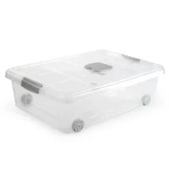 Plasticforte Opslagbak met deksel - 1x - 31L - 62 x 45 x 18 cm