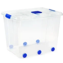 Plasticforte Opslagbak met deksel - 1x - 86L - 62 x 45 x 47 cm