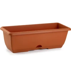 PlasticForte Plantenbak - terracotta - rechthoekig - 50x20x17 cm