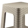 Plasticforte Rotan opstapje/krukje - kunststof - beige