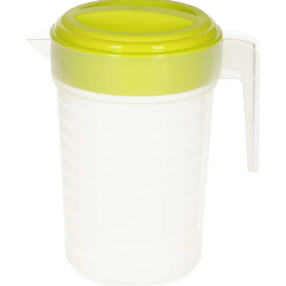 Plasticforte Waterkan - 2L - groen/transparant - met deksel