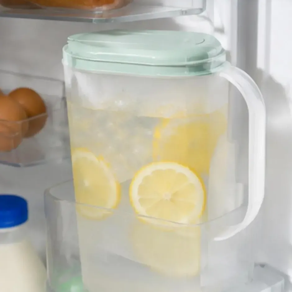 Plasticforte Waterkan met deksel - 2L - groen - kunststof